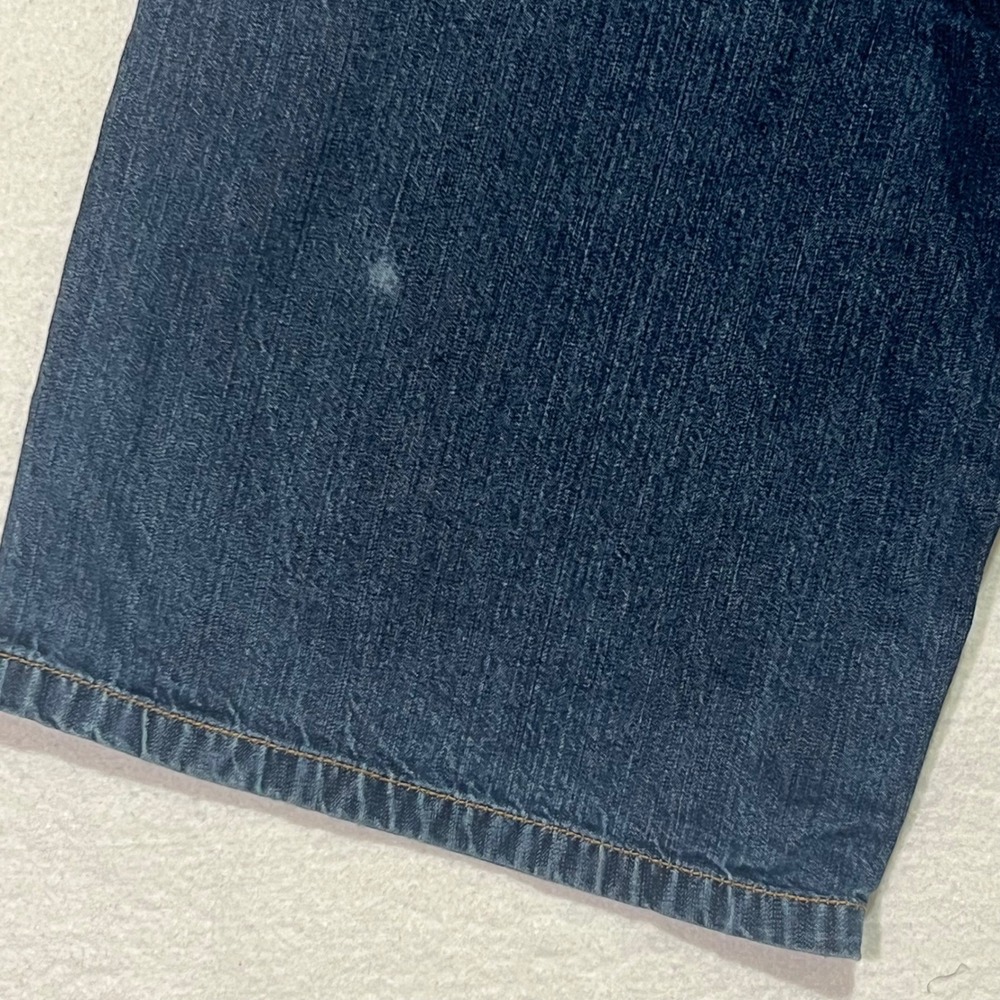 Vintage Mecca USA Denim Jorts Shorts Mens 34 Dark Wash Embroidered 90s Hip Hop - Picture 10 of 12
